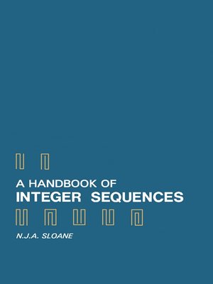 cover image of A Handbook of Integer Sequences